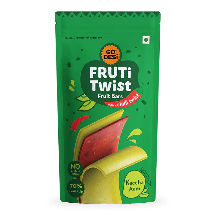 Fruiti Twist pack of 10 - kaccha aam - GO DESi