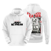Jana Nayagan Thalapathy Vijay Fearless Leader White Hoodie - Dudeme