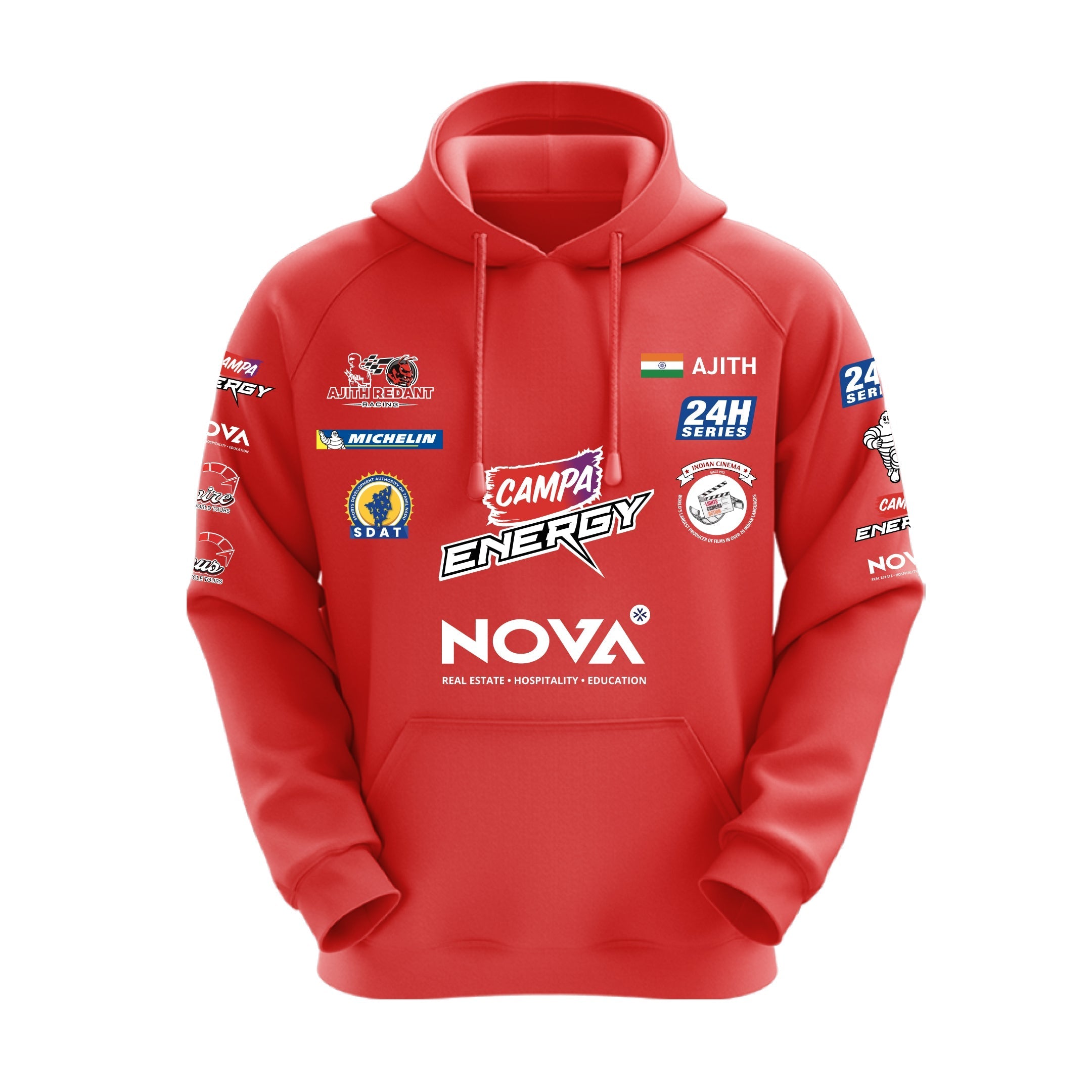 Ajith Kumar Racing Red Hoodie - Dudeme