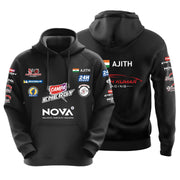 Ajith Kumar Racing Black Hoodie - Dudeme