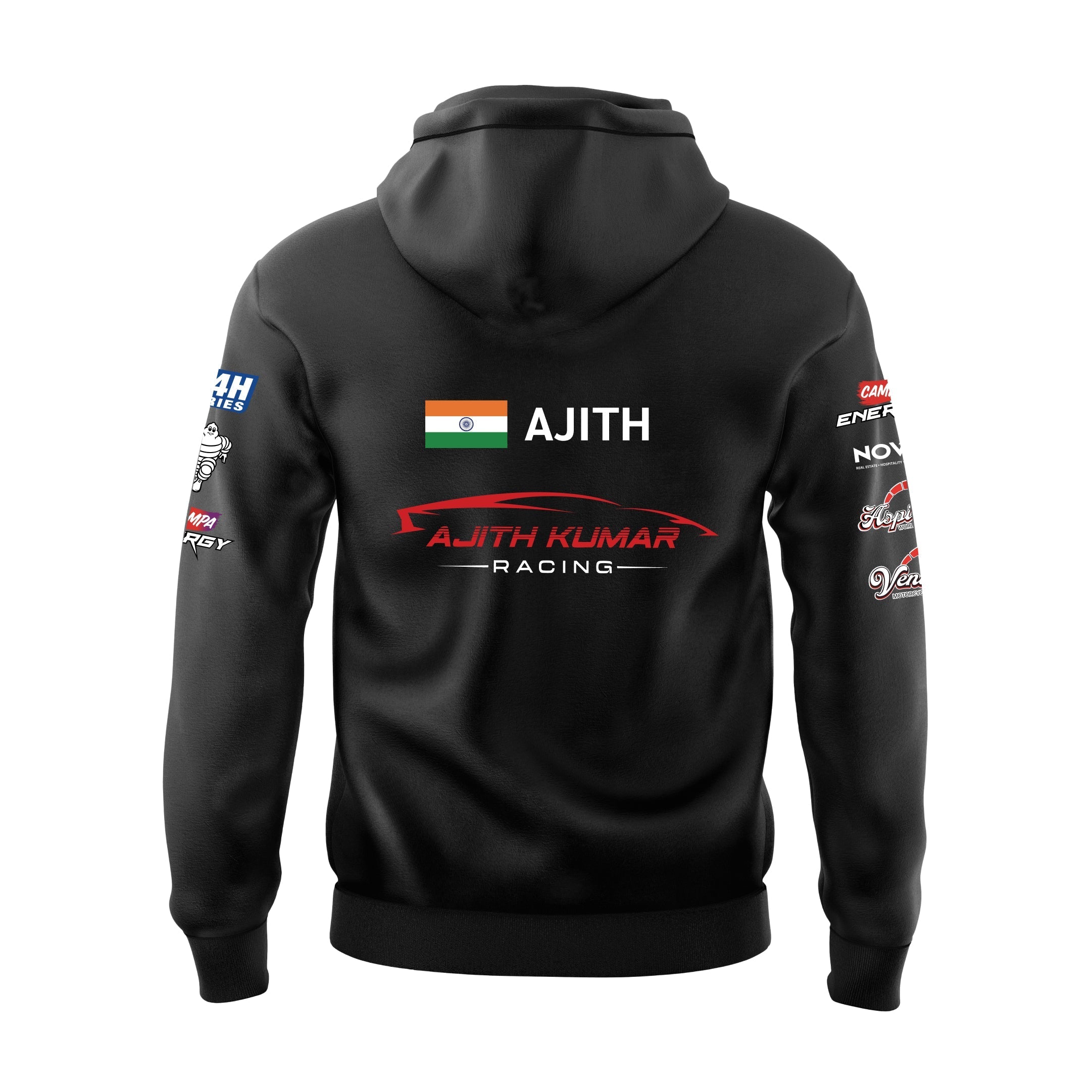Ajith Kumar Racing Black Hoodie - Dudeme