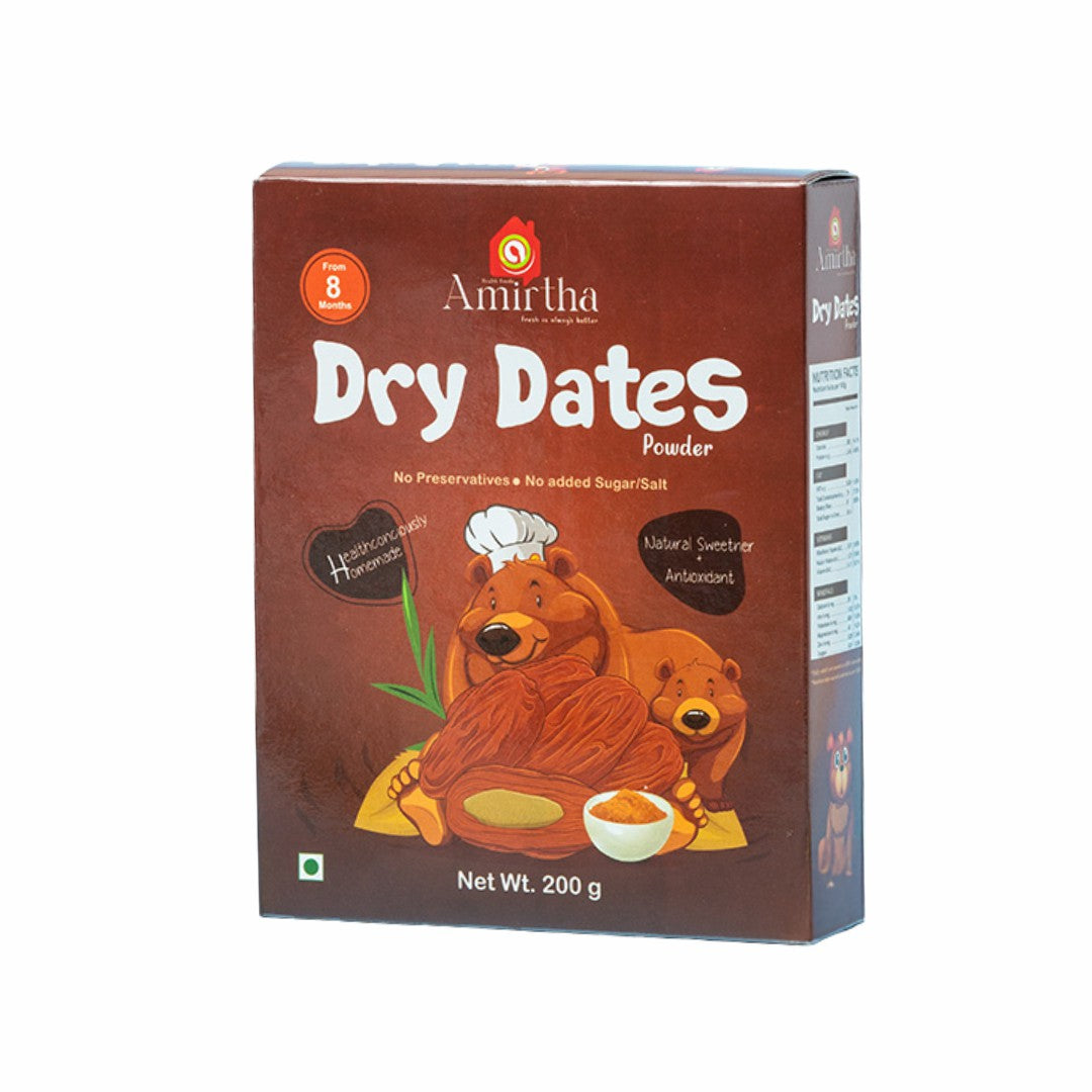 Dry Dates Powder - Amirtha Health Foods