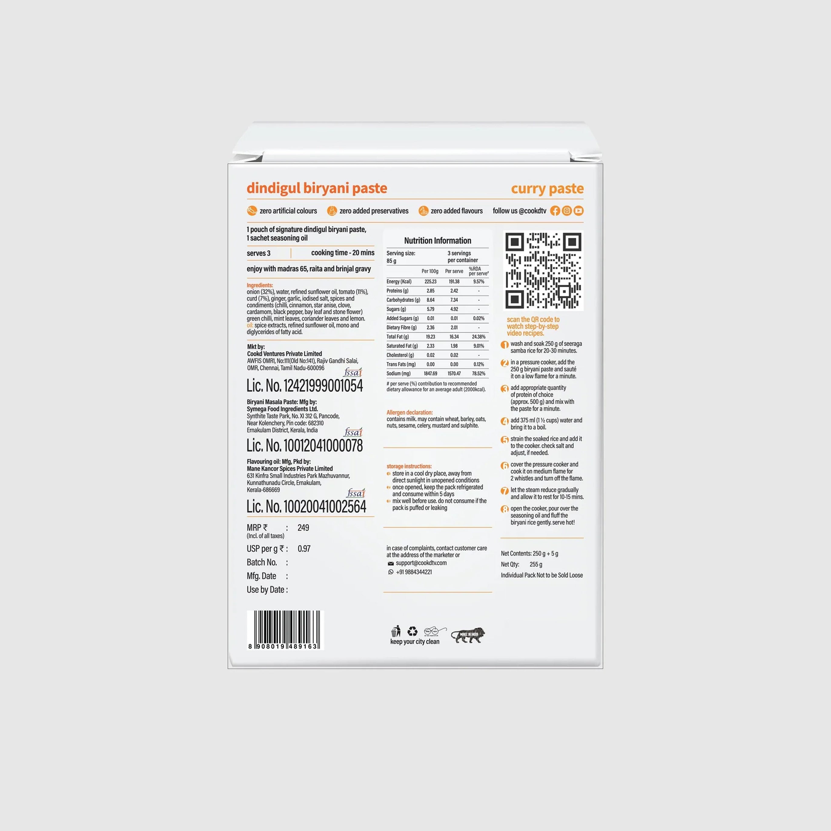 Dindigul Biryani Kit - Cookd