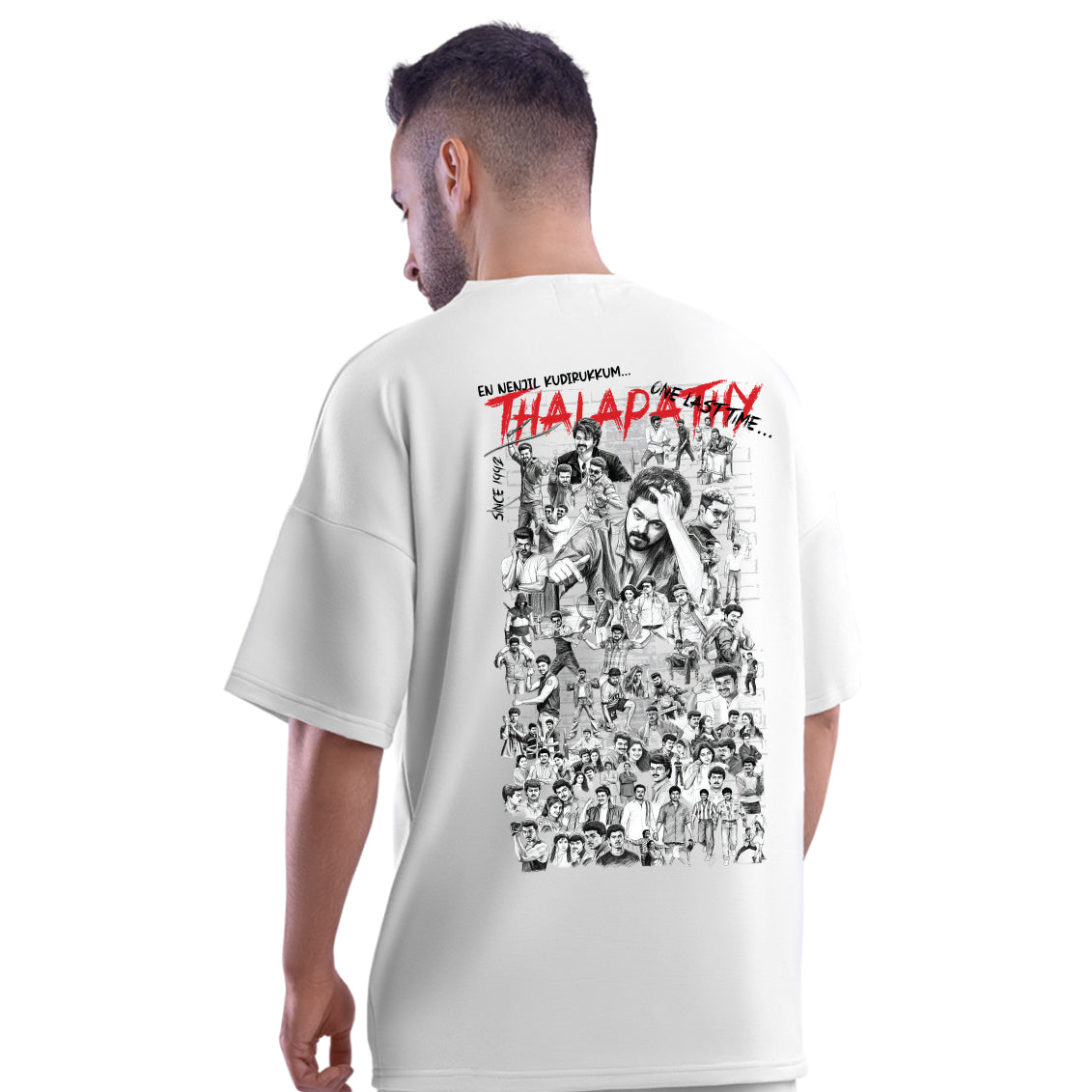 One Last Time Thalapathy Vijay Oversized T-Shirt - Dudeme