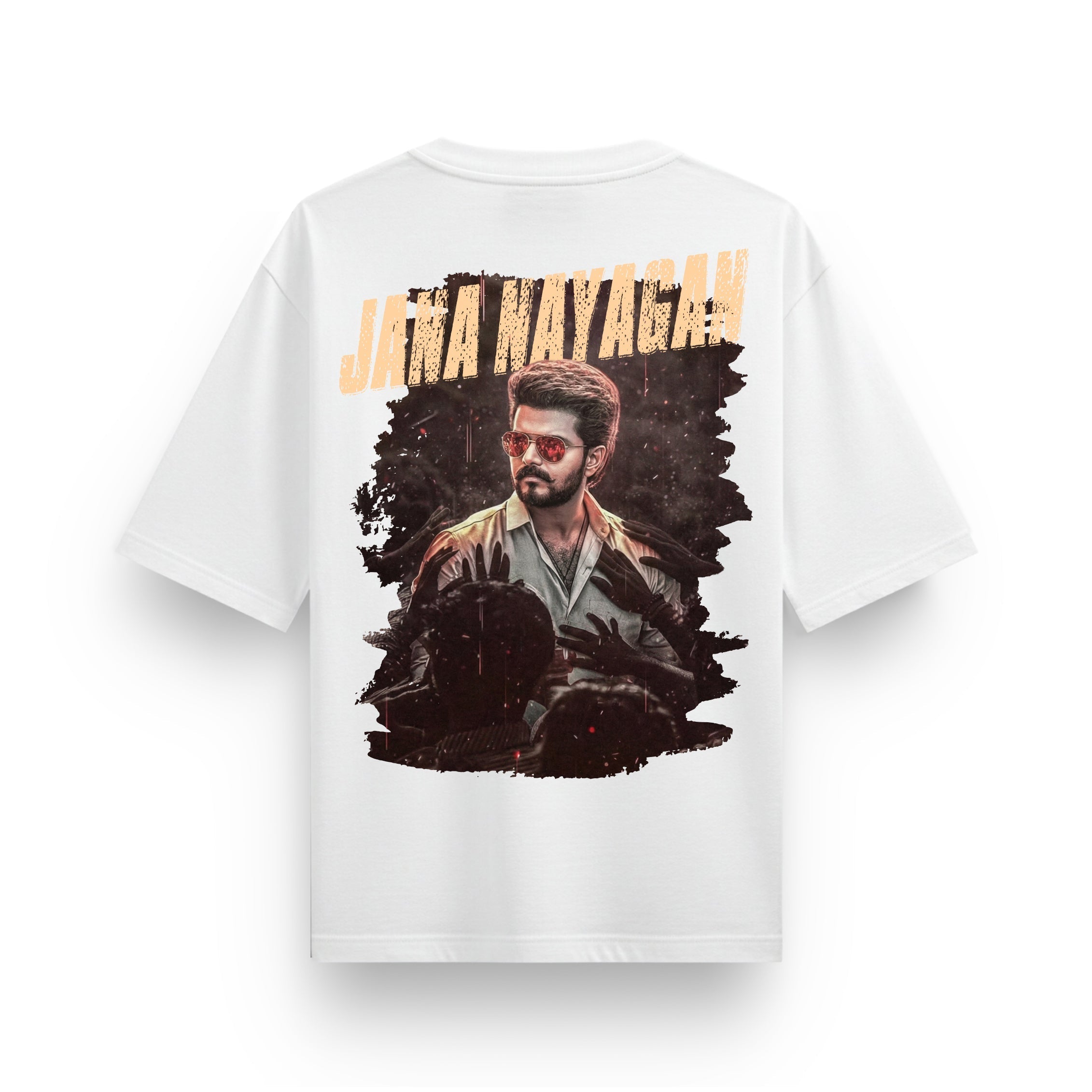 Jana Nayagan Thalapathy Vijay White T-Shirt - Dudeme