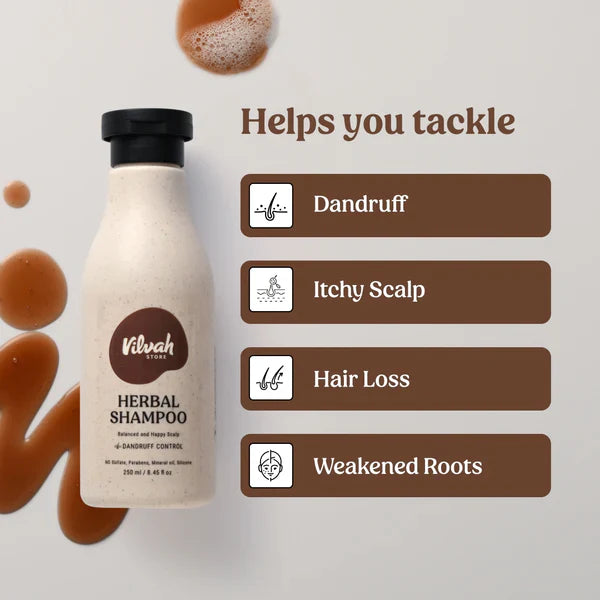 Herbal Shampoo (Dandruff Control) - Vilvah