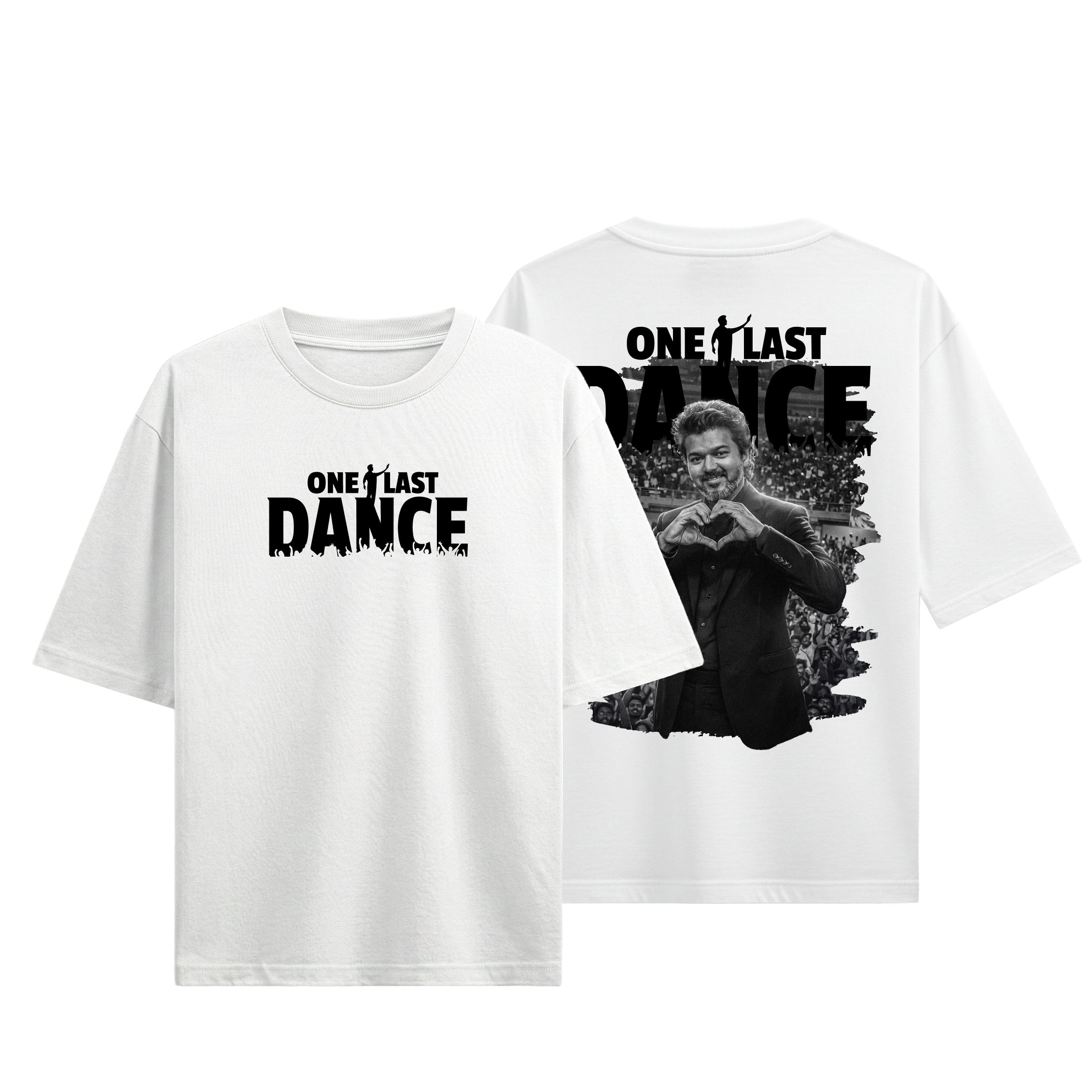 One Last Dance Thalapathy Vijay WhiteT-Shirt - Dudeme