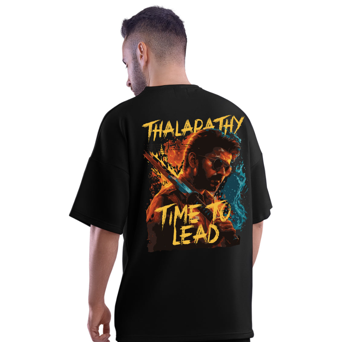 Time To Lead Thalapathy Vijay Oversized T-Shirt - Dudeme