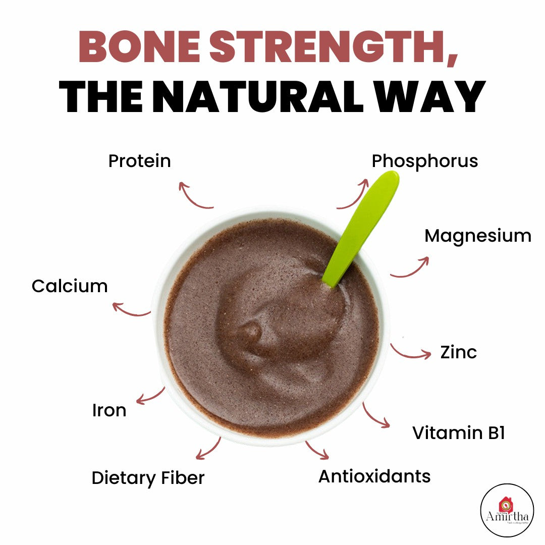 Sprouted Ragi Porridge Mix - 200g - Amirtha Health Foods