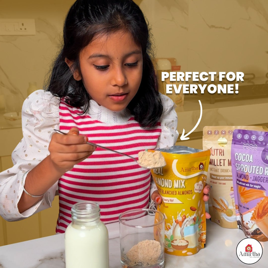 Real Almond Milk Instant Mix - Amirtha Health Foods