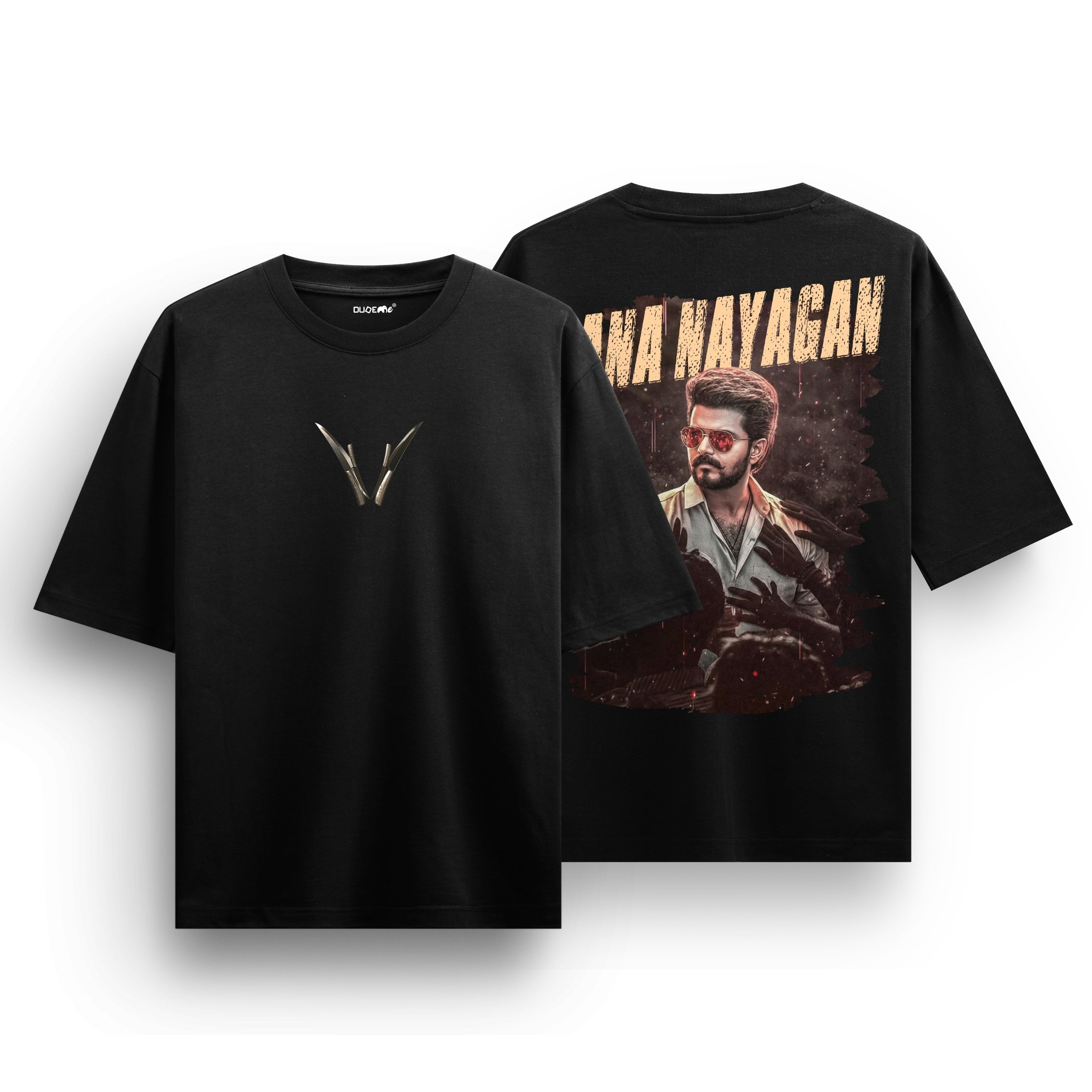 Jana Nayagan Thalapathy Vijay Black T-Shirt - Dudeme