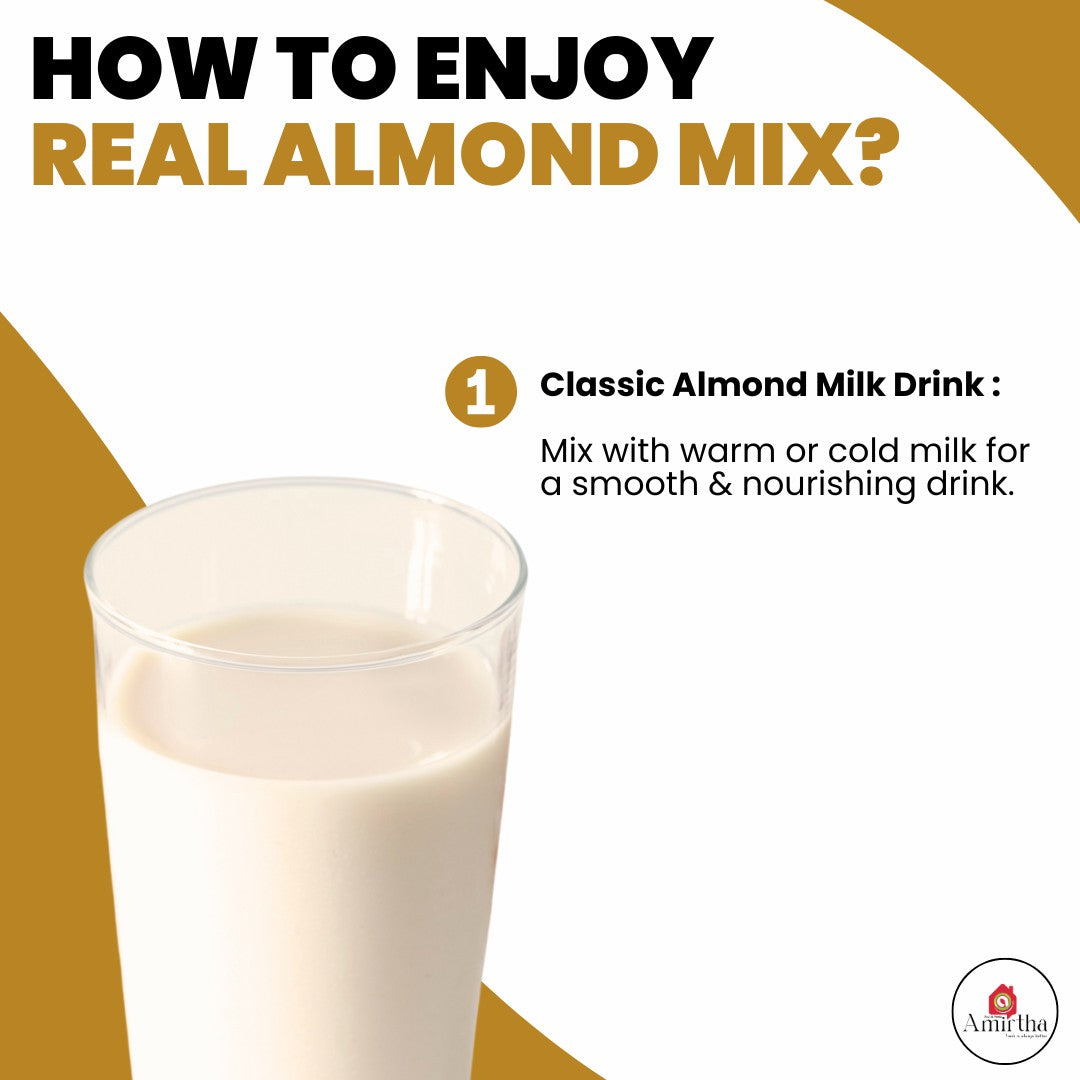 Real Almond Milk Instant Mix - Amirtha Health Foods