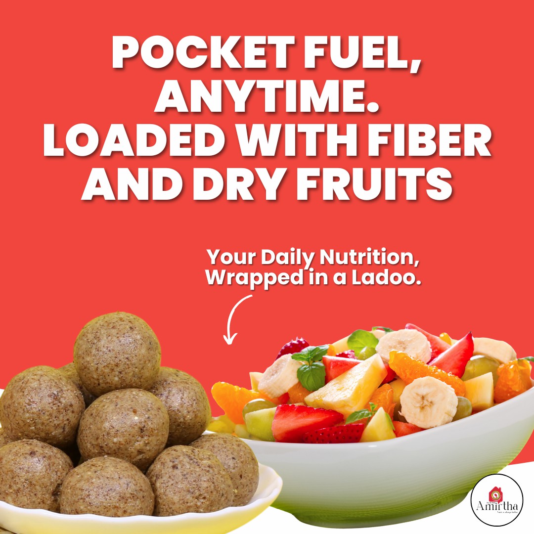 Jowar & Dry Fruits Ladoos - Amirtha Health Foods