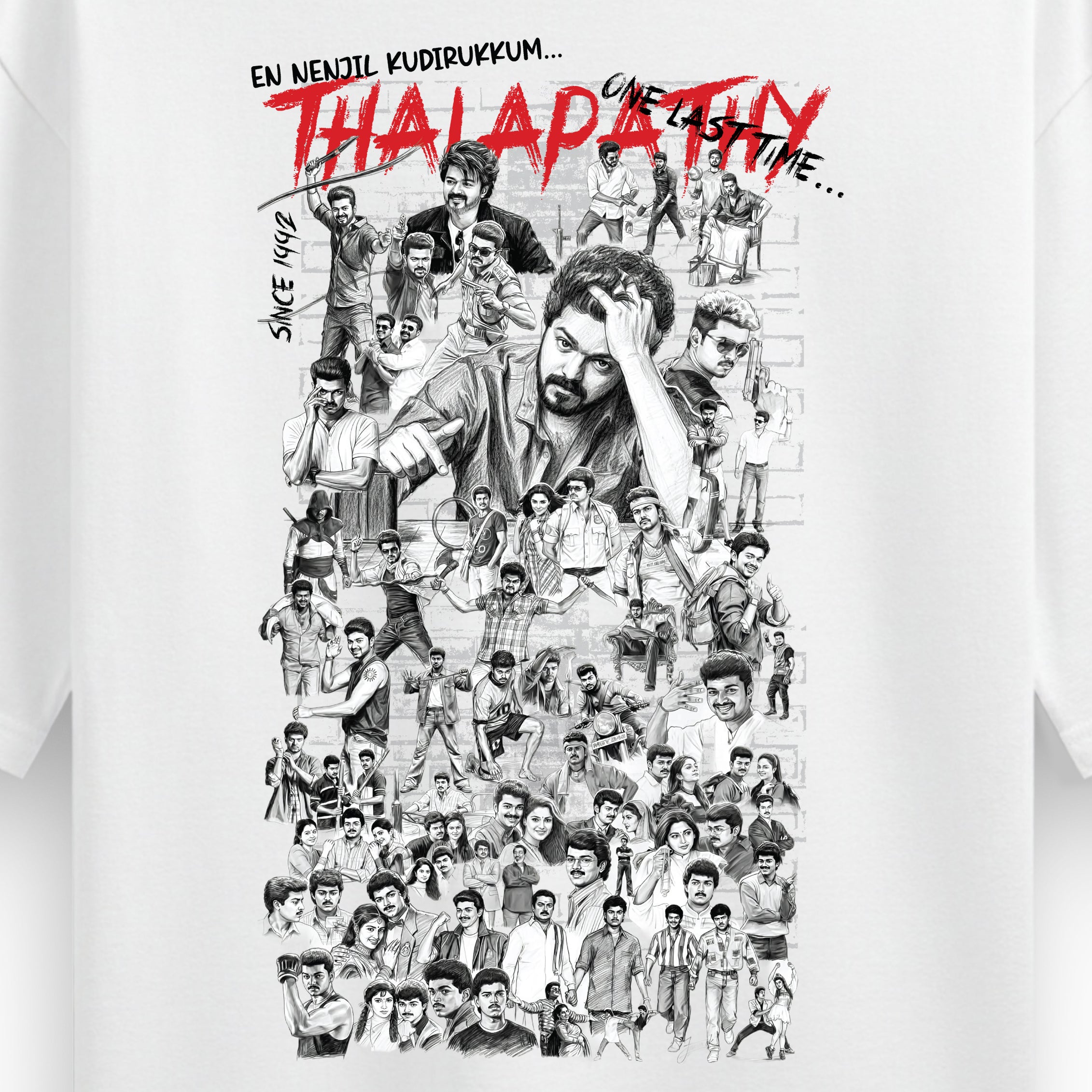 One Last Time Thalapathy Vijay Oversized T-Shirt - Dudeme