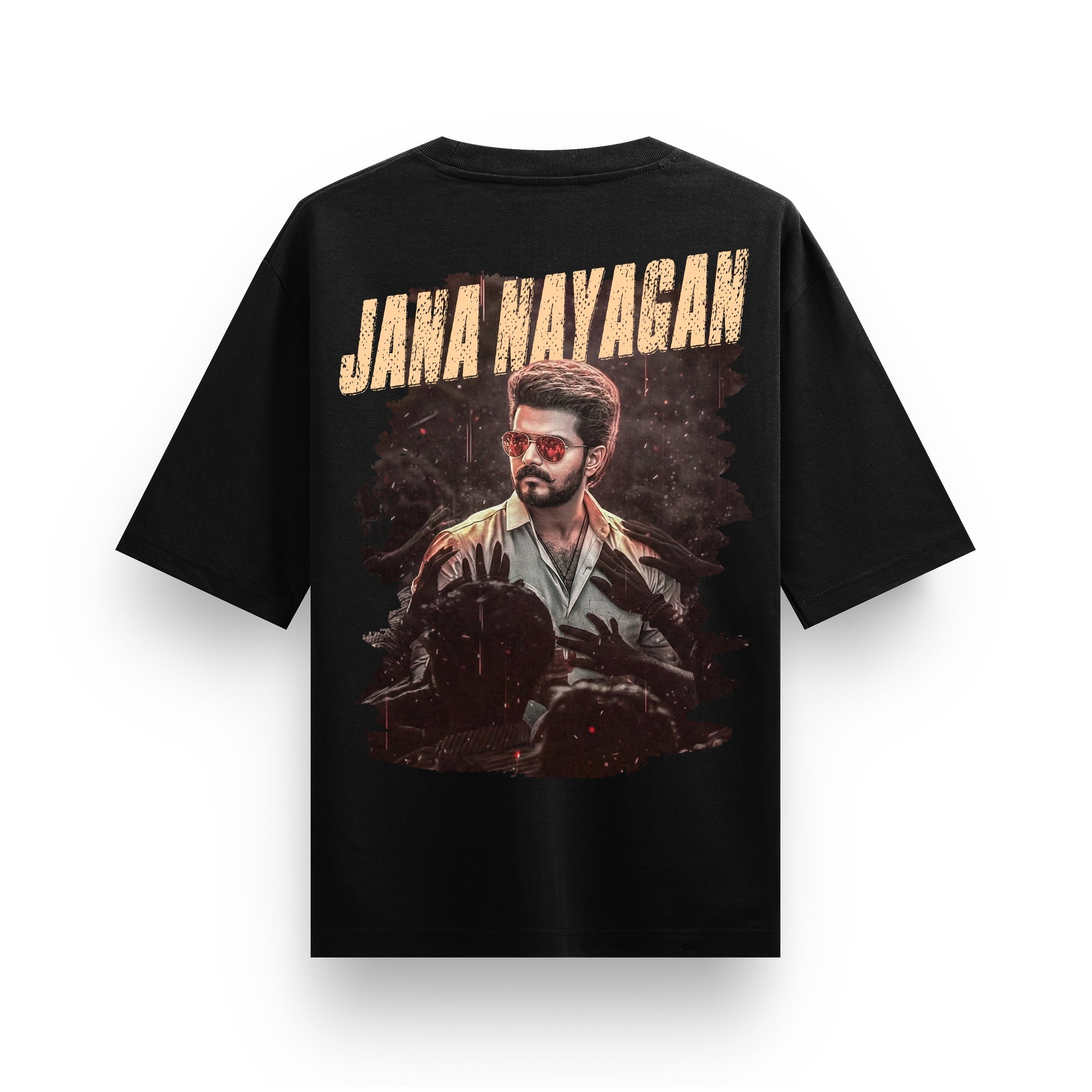 Jana Nayagan Thalapathy Vijay Black T-Shirt - Dudeme