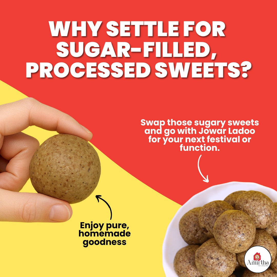 Jowar & Dry Fruits Ladoos - Amirtha Health Foods