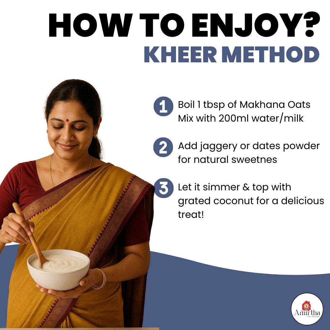 Makhana Oats Cereal - Amirtha Health Foods