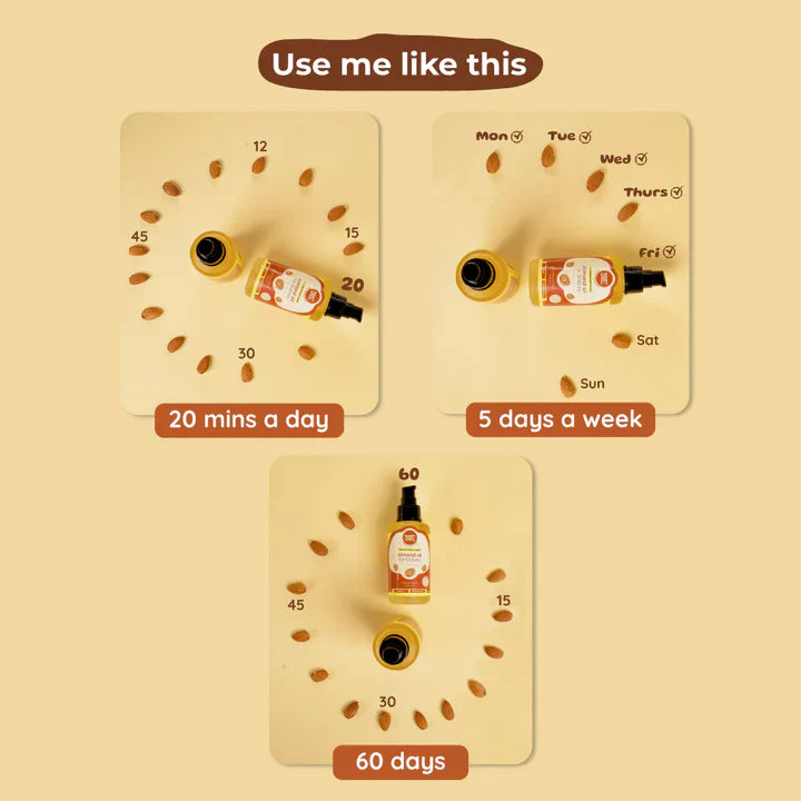 Wood-Pressed Sweet Almond Oil For Babies Root and Soil