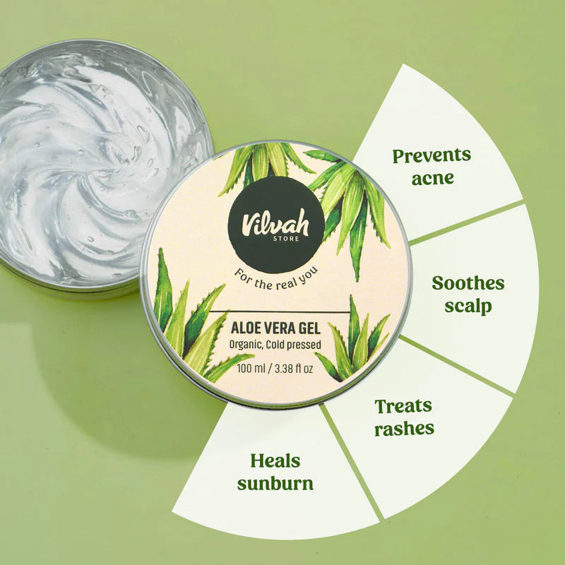 Aloe Vera Gel (Multi-Purpose Skin & Hair Care) - Vilvah