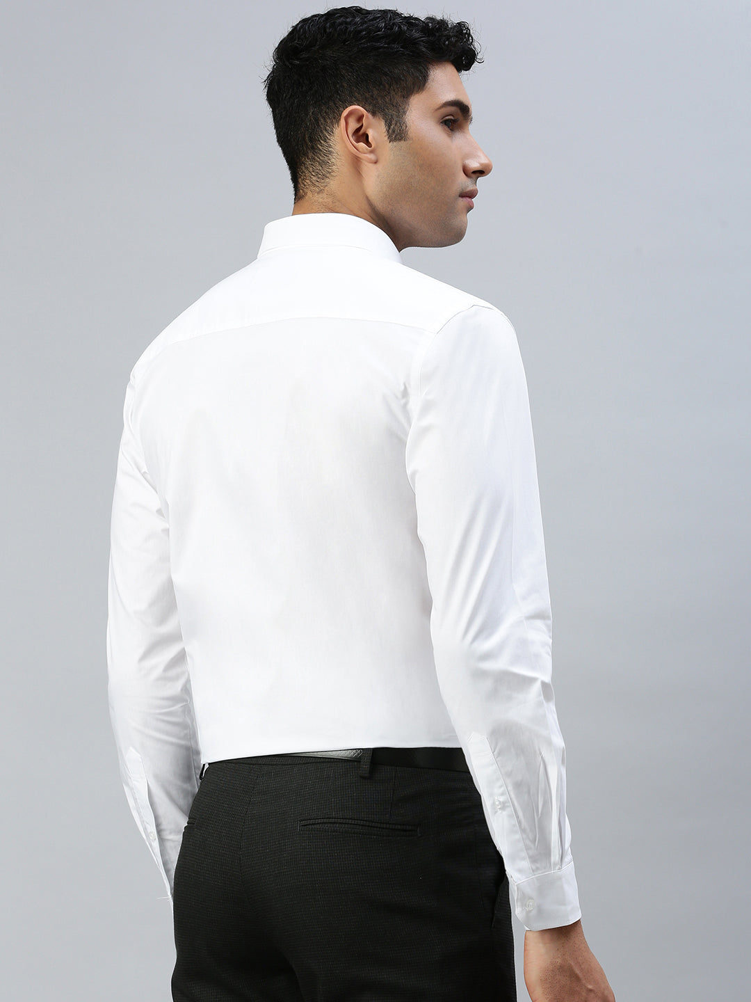 Pure Cotton White Shirt - Full Sleeve (Men 100% Pure Cotton White Shirt Full Sleeve - 38) -Ramraj Cotton
