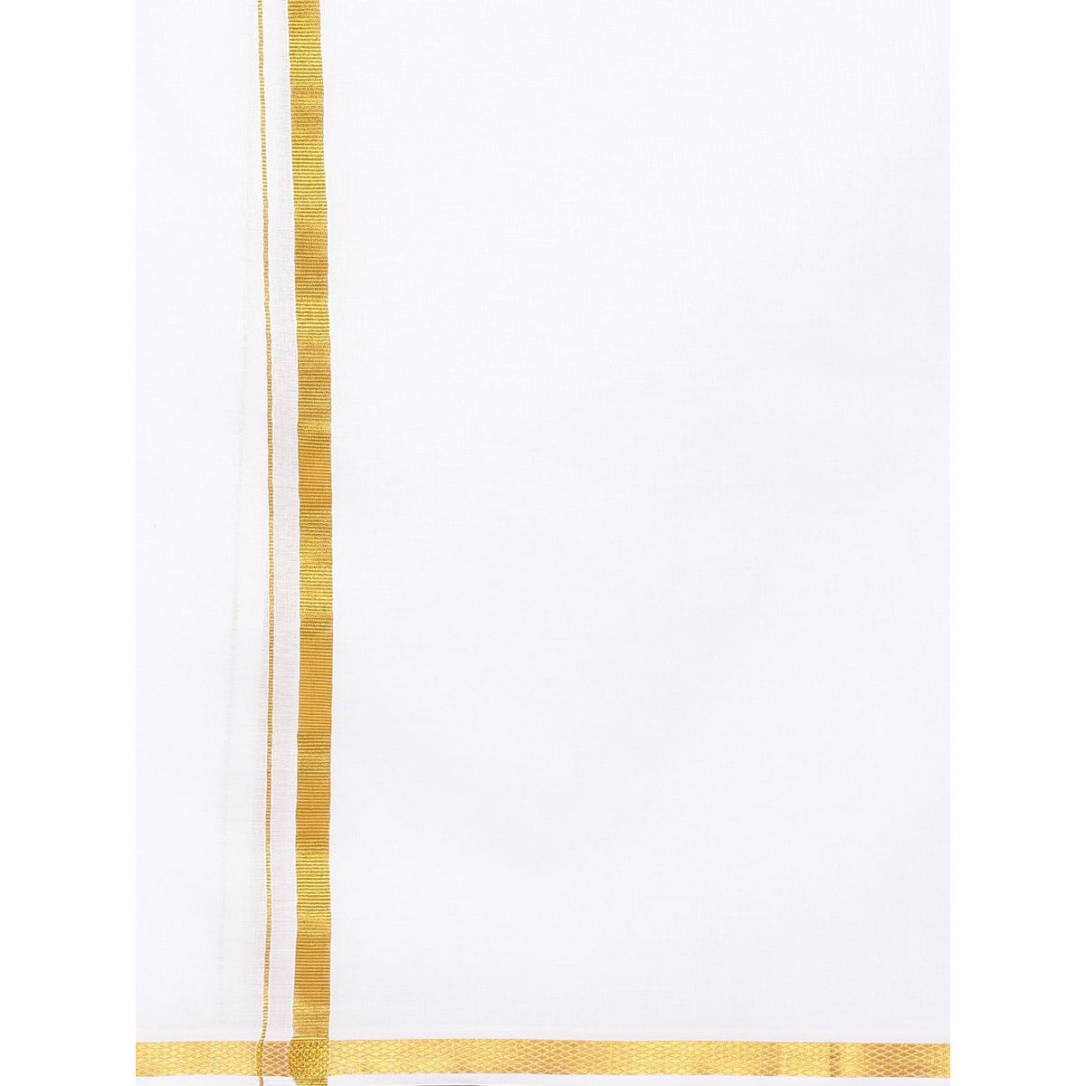 Regular Double Layer Gold Jari Dhoti - Ramraj Cotton