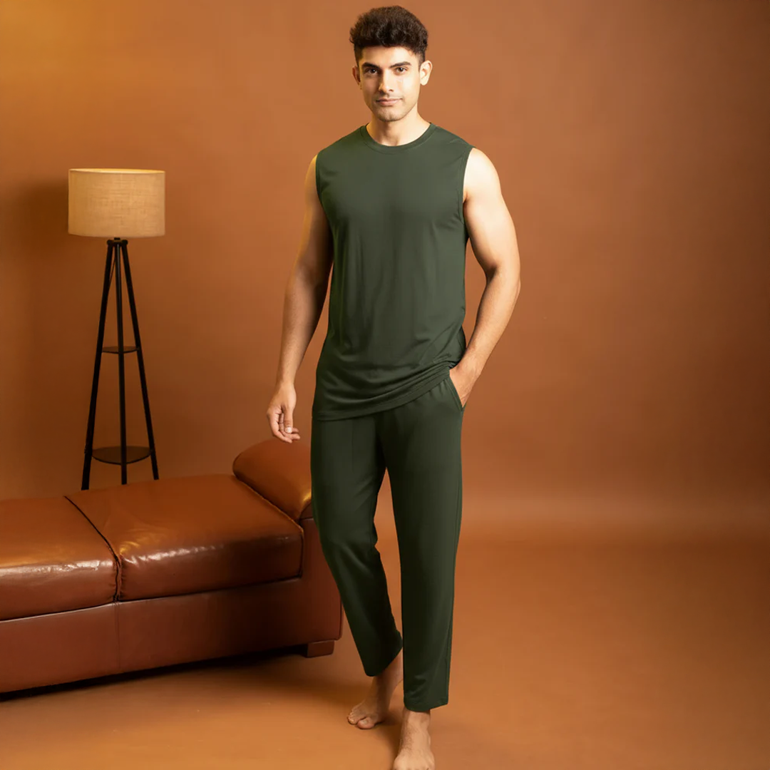 Urbanite Bamboo Pant(Dark Green) - Soft Sleep