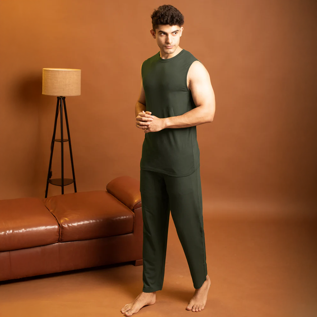 Urbanite Bamboo Pant(Dark Green) - Soft Sleep