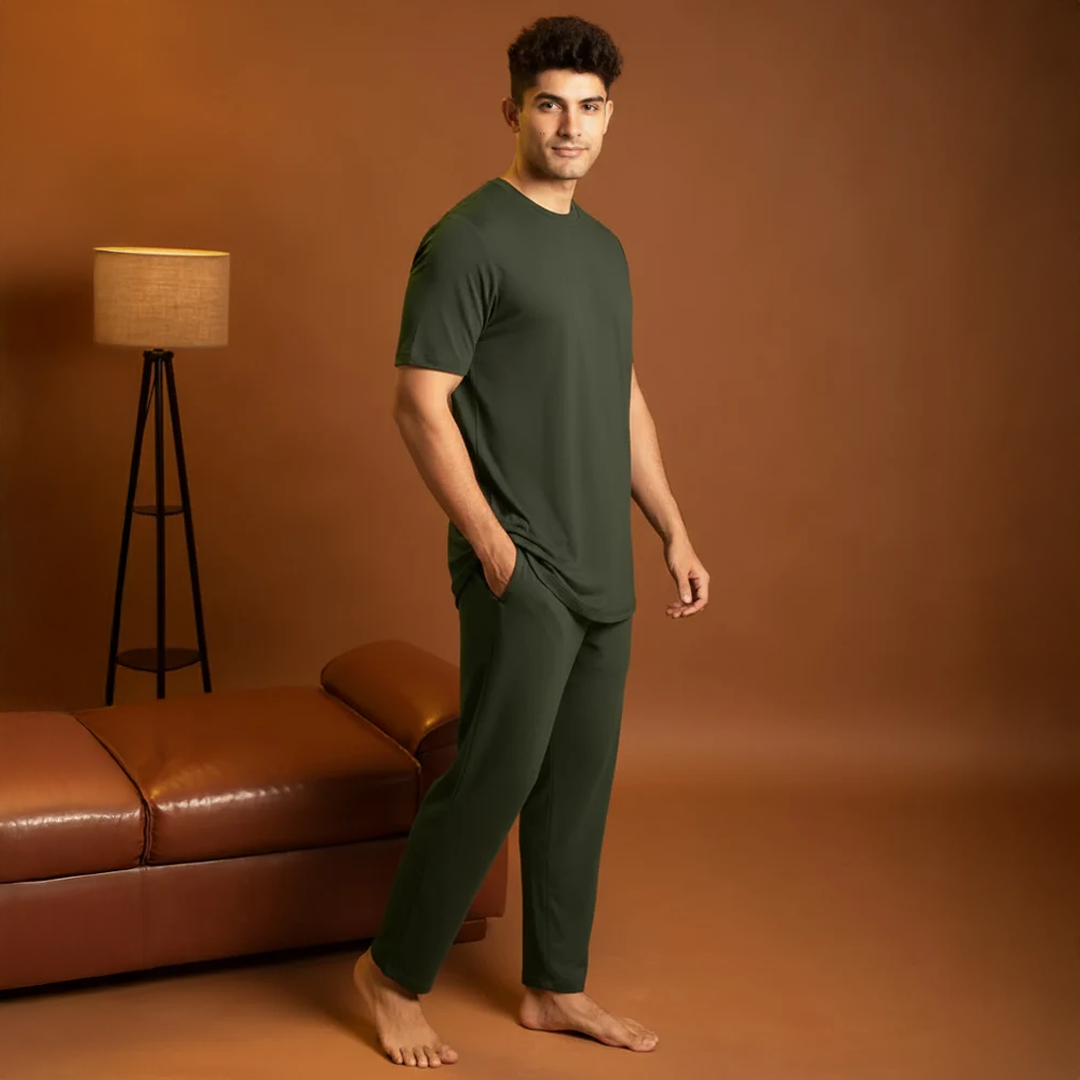 Urbanite Bamboo Pant(Dark Green) - Soft Sleep