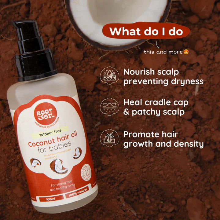 Coconut Hair Oil For Babies Root and Soil