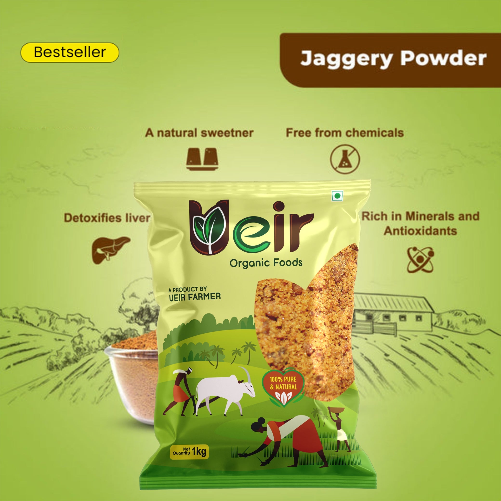 Jaggery Powder - Ueir Organic