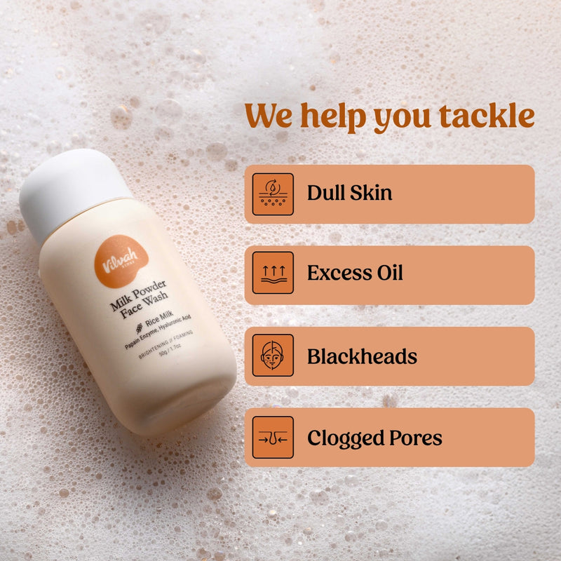 Milk Powder Face Wash - Vilvah