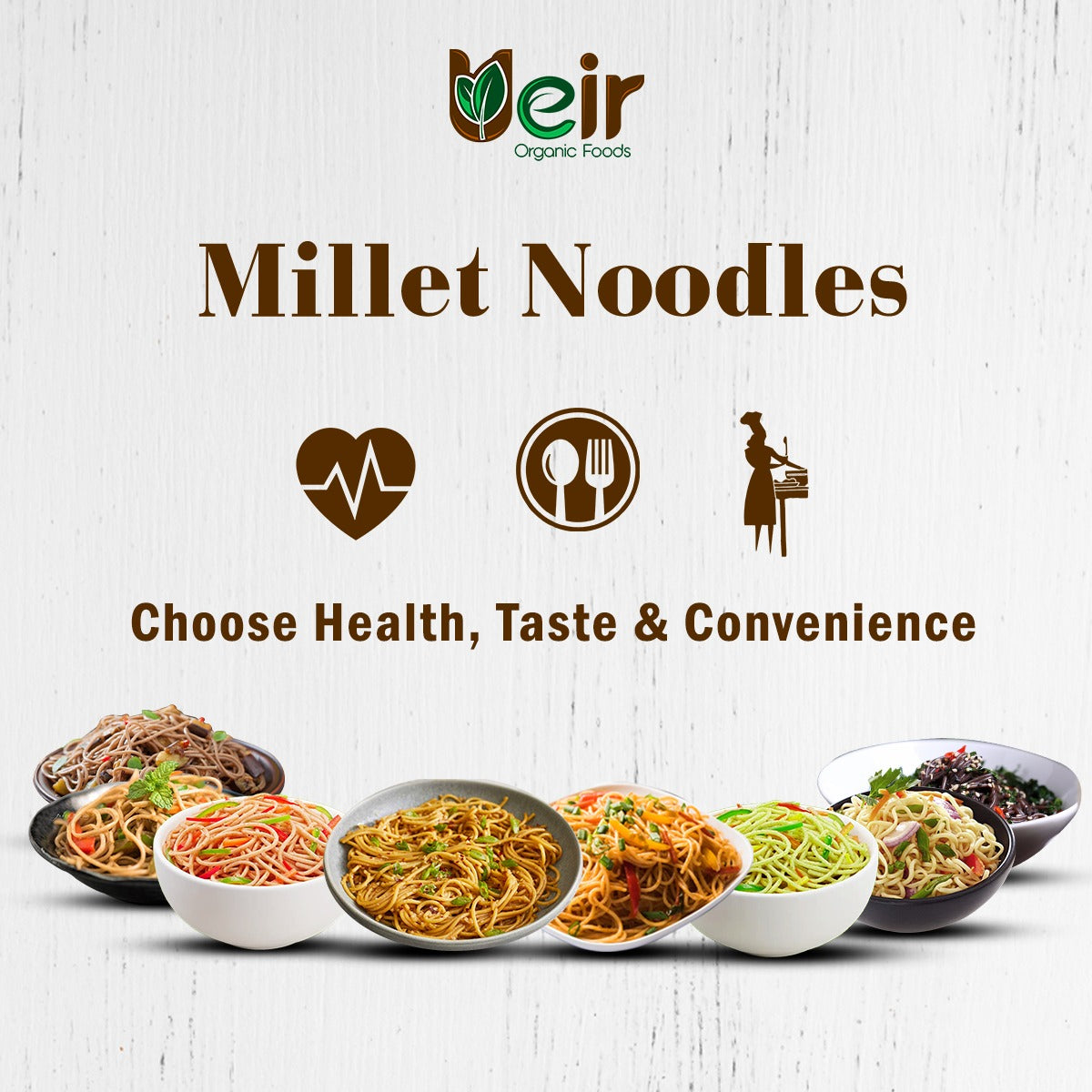 Multi Millet Noodles - Ueir Organic