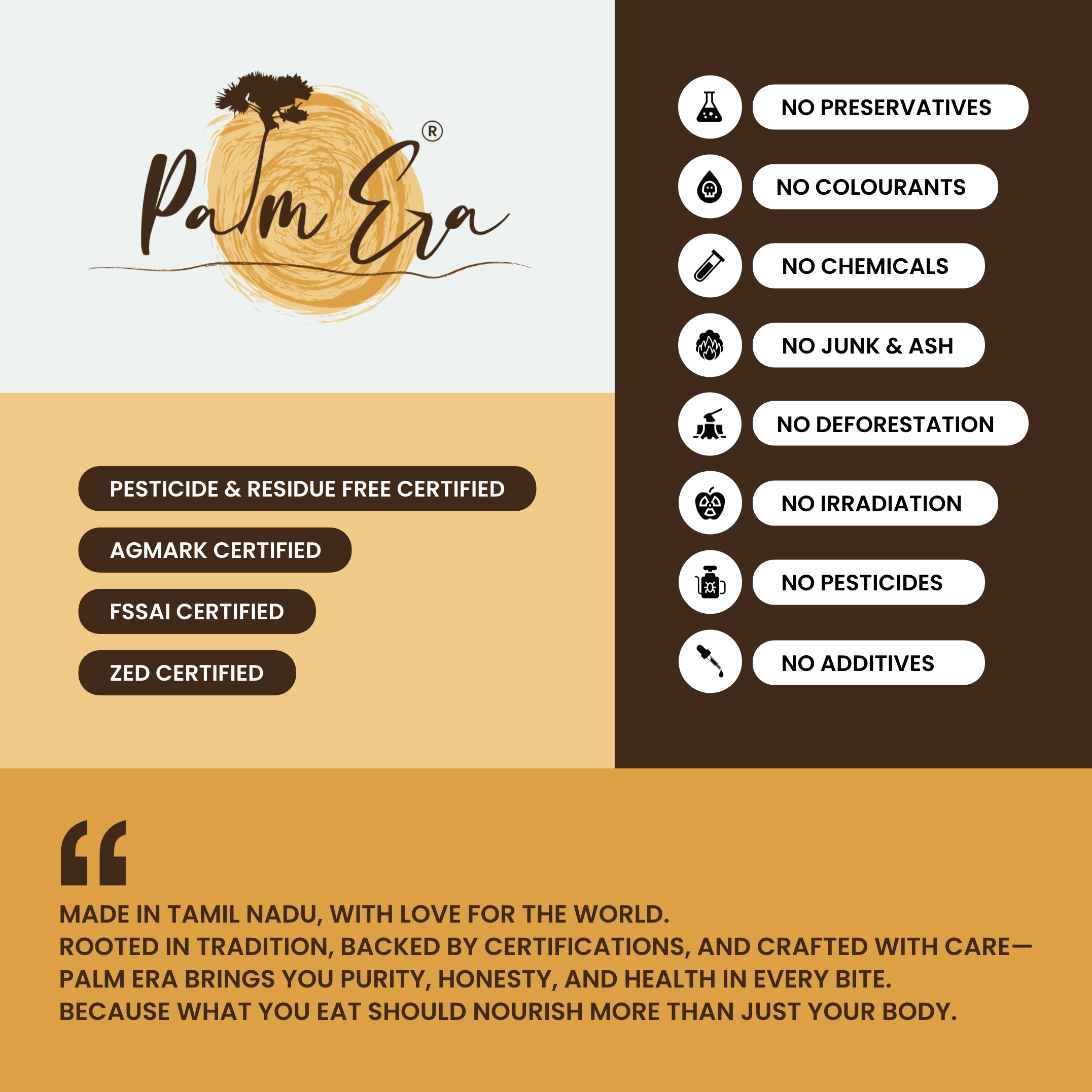 Mom & Kids Palm Jaggery Powder (Gusset Box) - Palm Era