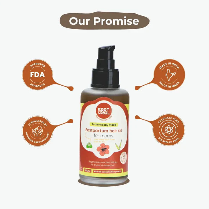 Postpartum Hair Oil For Moms Root and Soil
