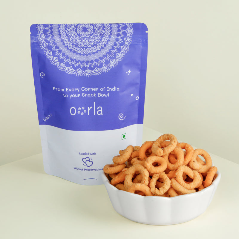 Karaikudi Kuthiraivali Rings Murukku - Oorla