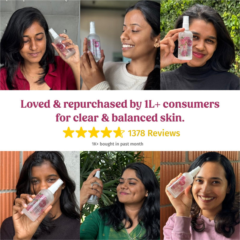 Rosewater Facial Toner (Hydration) - Vilvah