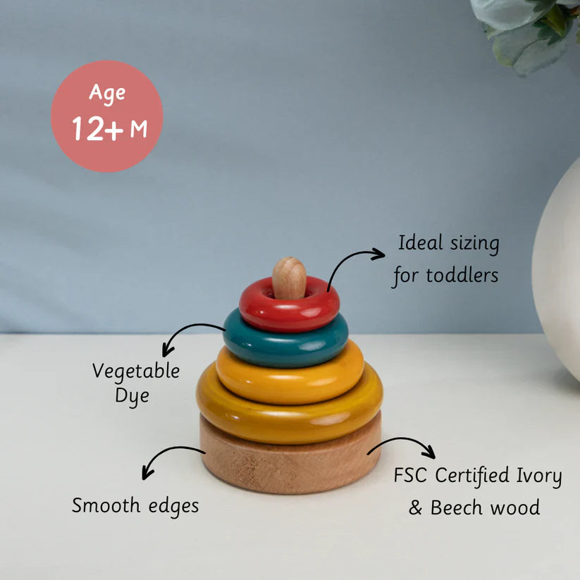 Simple Stacker Colored - Ariro Toys