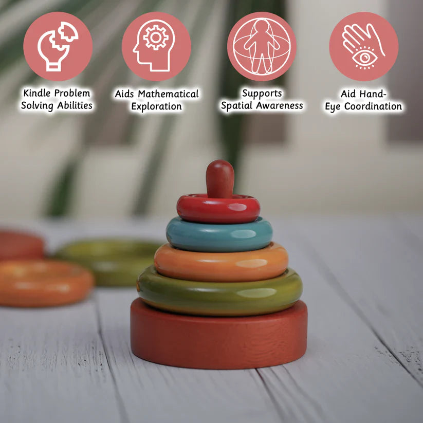 Simple Stacker Colored - Ariro Toys