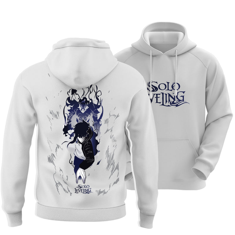 Sung Jin-woo Anime White Hoodie - Dudeme