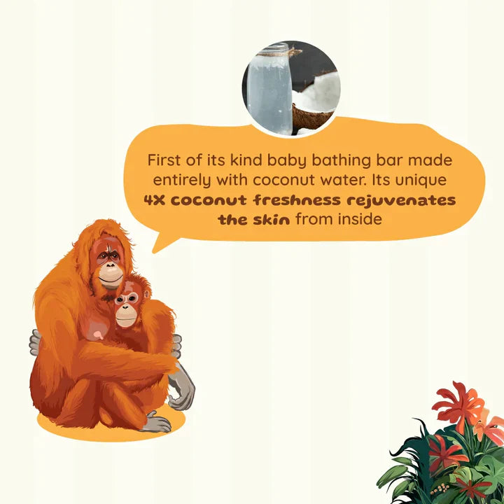 Tender Coconut Bathing Bar For Babies Root and Soil