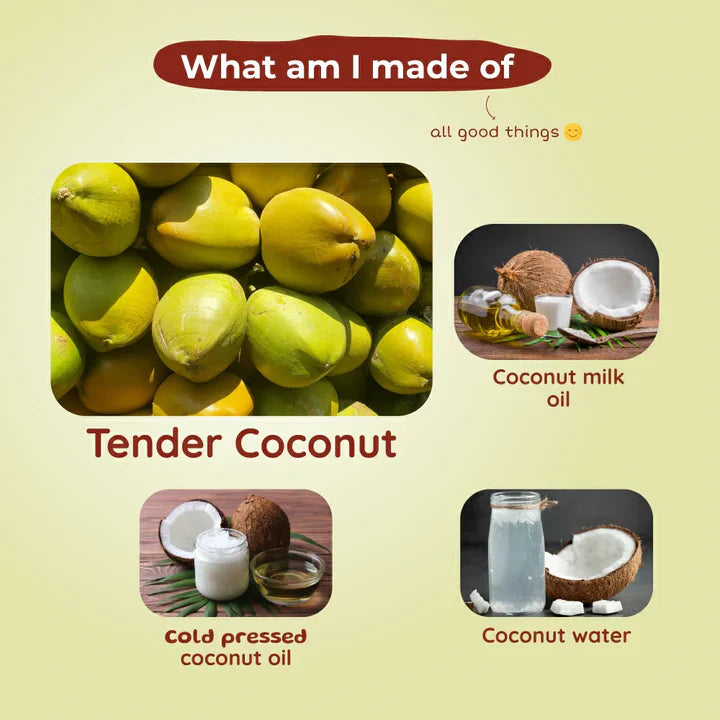 Tender Coconut Bathing Bar For Babies Root and Soil