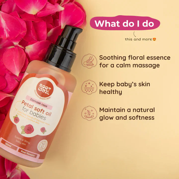 Petal Soft Massage Oil for Babies Root and Soil