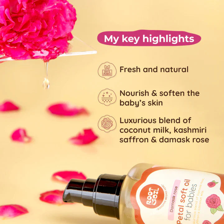 Petal Soft Massage Oil for Babies Root and Soil