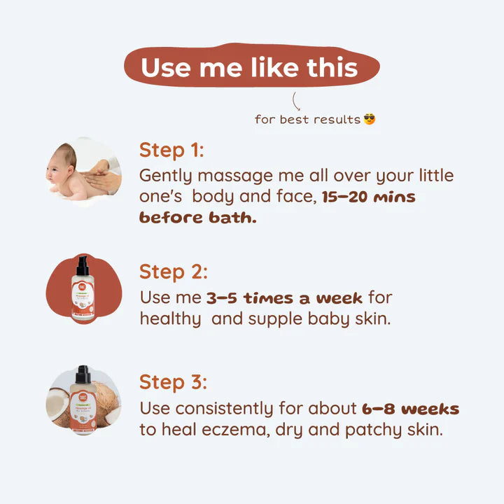 Coconut Milk Baby Massage Oil (Classic) Root and Soil