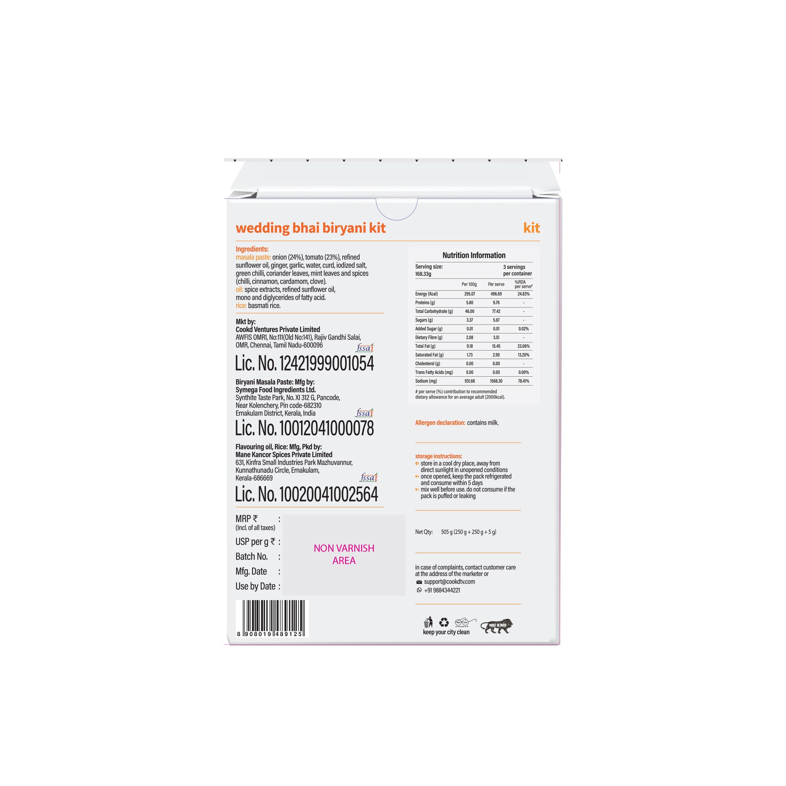 Wedding Bhai Biryani Kit - Cookd