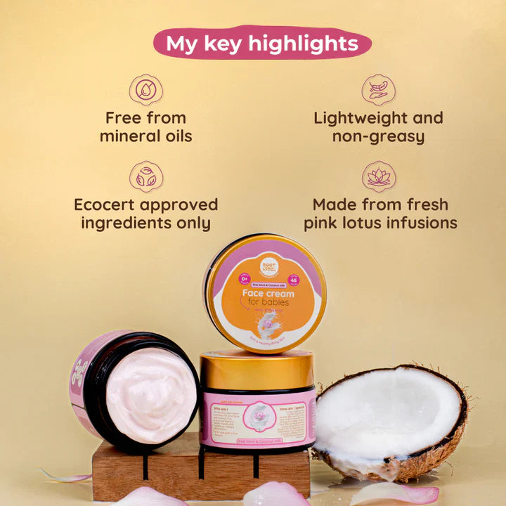 Pink Lotus & Coconut Milk Face Cream Root and Soil